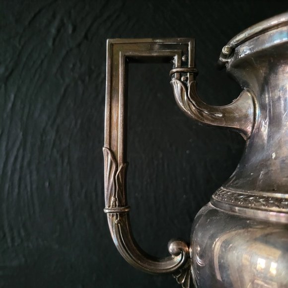 Antique WMF Germany Silverplate Teapot c.1910, Hoof Style Feet Teapot, Edwardian - Picture 8 of 12